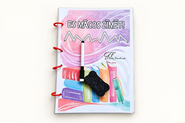 Grāmata Zīmē un noslauki! — zīmēšanas prieks atkal un atkal