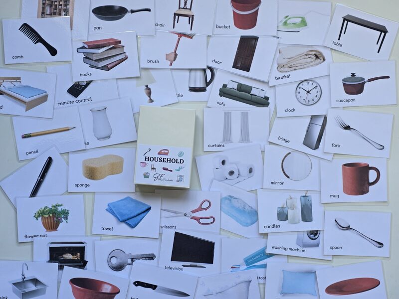 Household items - laminētas kartītes