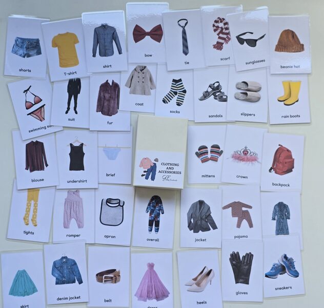 Clothing - laminētas kartītes