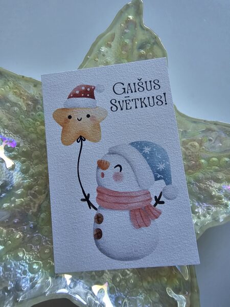 Gaišus svētkus! Sniegavīrs