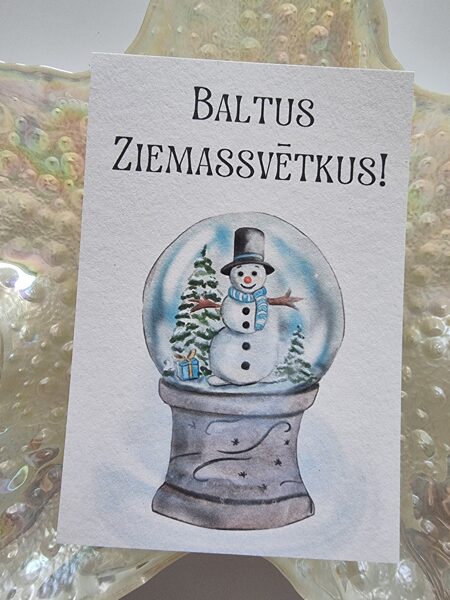 Baltus Ziemassvētkus!