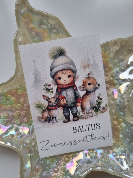 Baltus Ziemassvētkus!