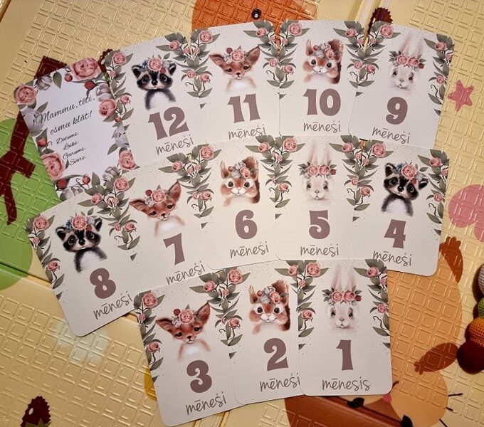 Mīlīgo dzīvnieciņu mēneškartiņas meitenēm